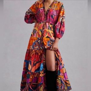 FARM RIO ANTHROPOLOGIE MAXI DRESS